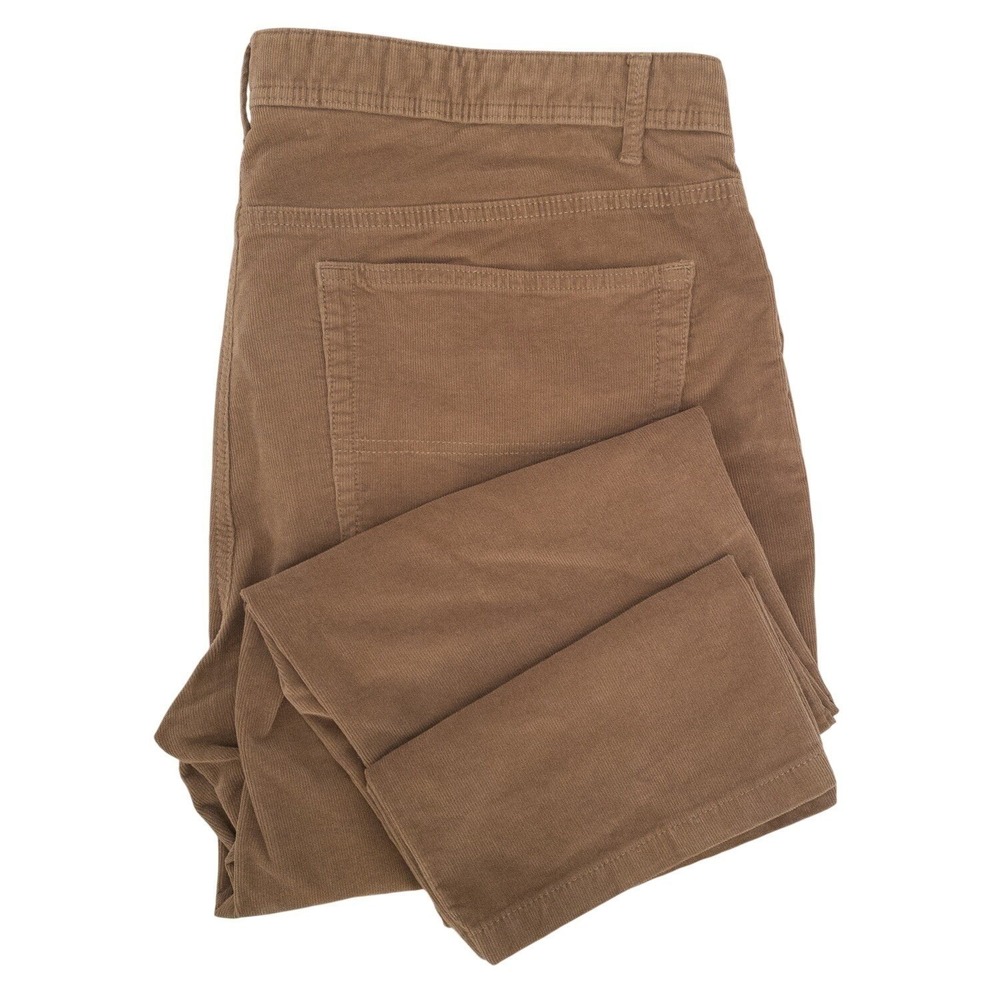 Joseph Abboud Men's Tan Corduroy Pants Size 42x30 Straight Leg (FITS 41X29)